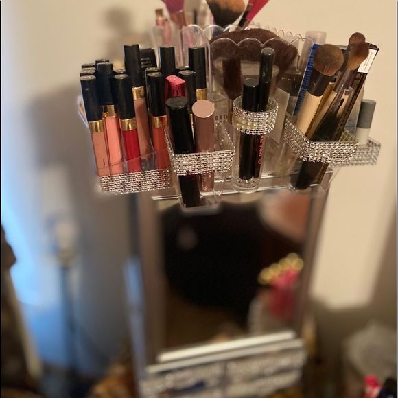 NWOT Large Glam Makeup Organizer with Mirrors